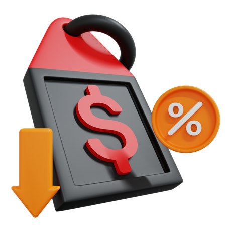 Price Drop  3D Icon