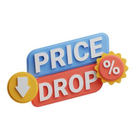 Price Drop  3D Icon