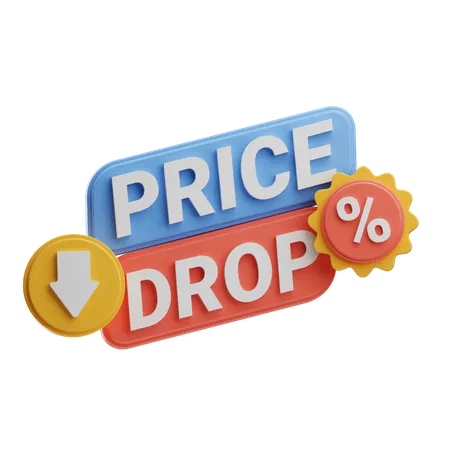 Price Drop  3D Icon