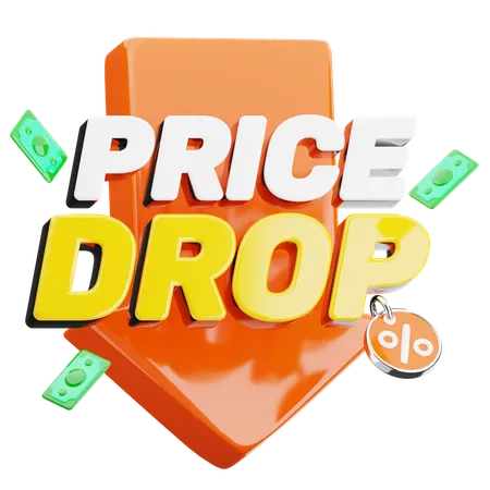 Price Drop  3D Icon