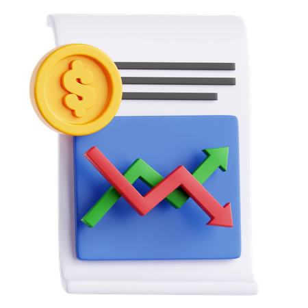 Price Fluctuation  3D Icon
