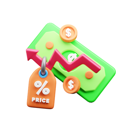 Price Growth  3D Icon