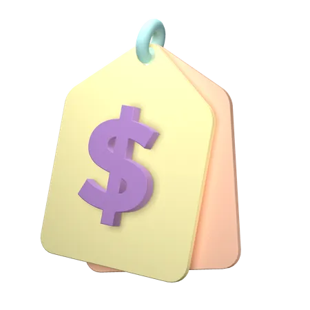 Price Label  3D Illustration