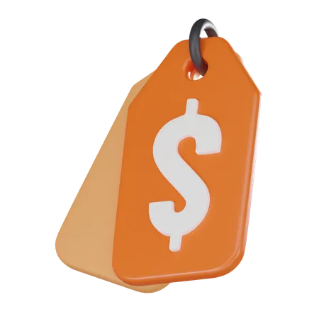 Price Tag And Icon Ideal For Marketing Finance And Retail Concepts 3 D Render Illustration 3D Icon