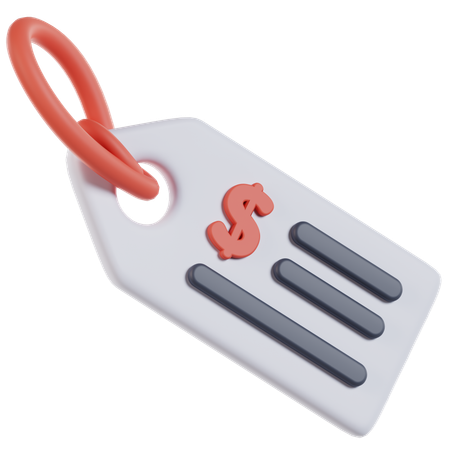 Price Tag  3D Icon