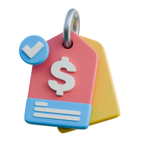 Price Tag  3D Icon