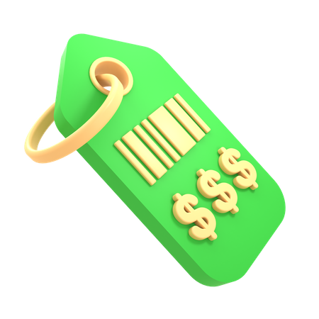 Price tag  3D Icon