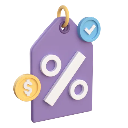 Price Tag  3D Icon