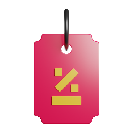 Price Tag  3D Icon