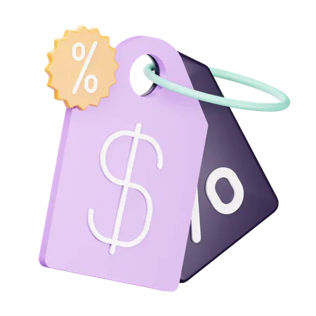 Price Tag  3D Icon