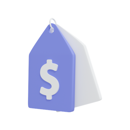 Price tag  3D Illustration