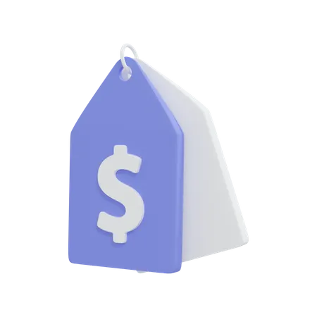 Price tag  3D Illustration