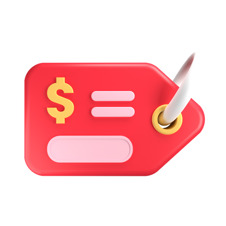 Price Tag  3D Illustration
