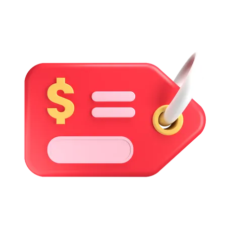 Price Tag  3D Illustration