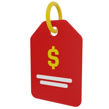 Price Tag  3D Illustration
