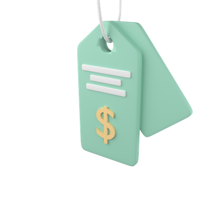 Price Tag  3D Illustration