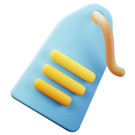 Price Tag  3D Illustration