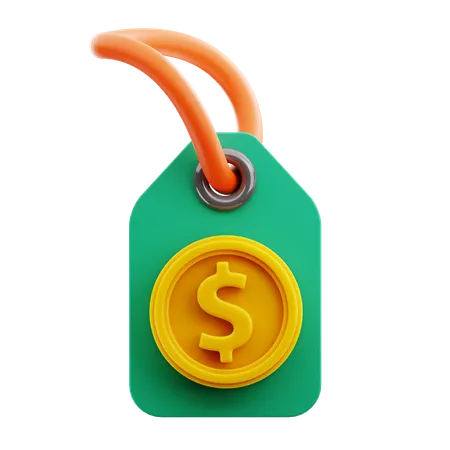 Price Tag 3D Icon