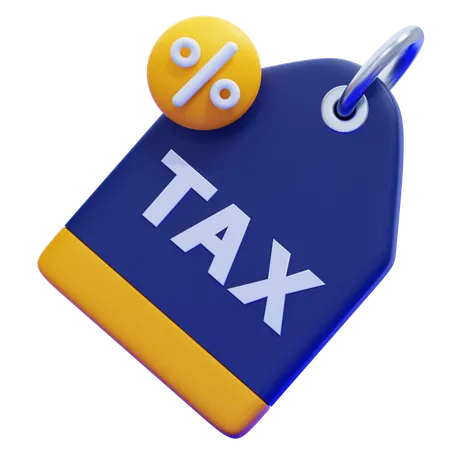 Price Tag Tax  3D Icon