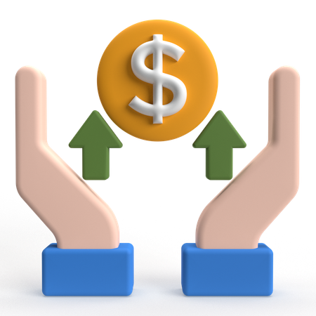 Price Up  3D Icon