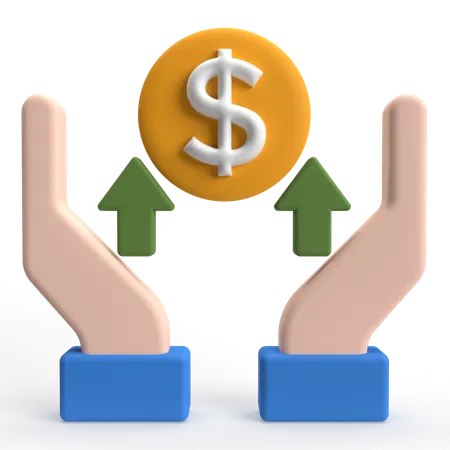 Price Up  3D Icon
