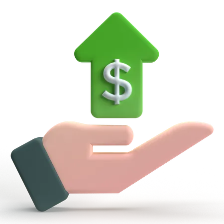 Price Up  3D Icon