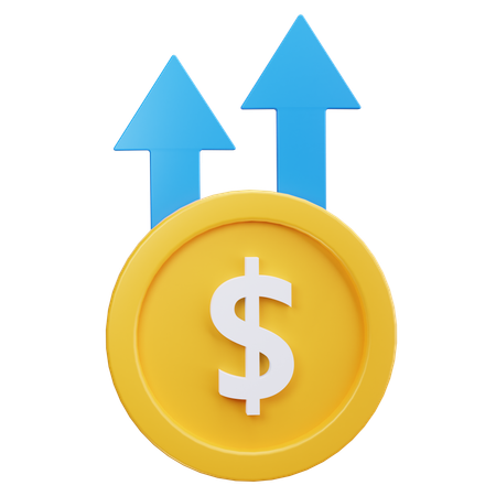 Price Up  3D Icon