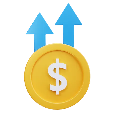 Price Up  3D Icon