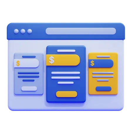 Pricing  3D Icon