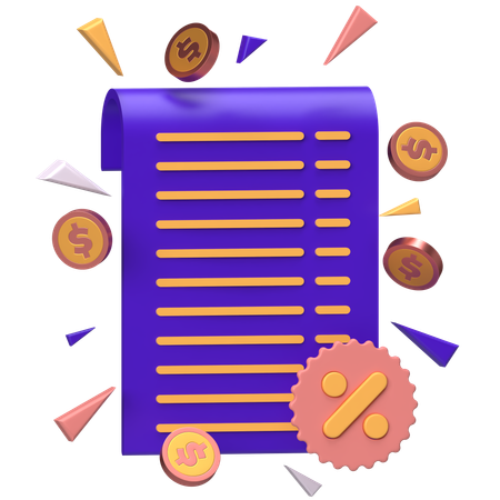 Pricing List  3D Icon