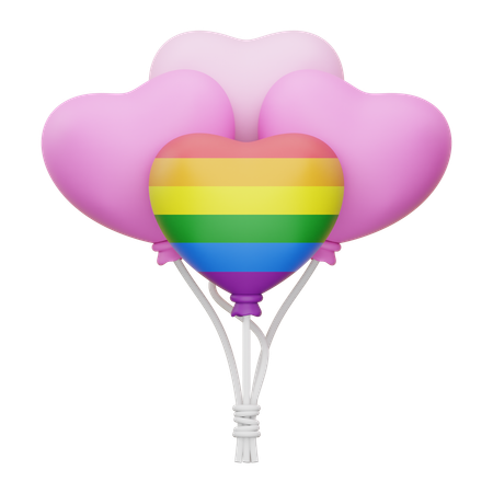 Pride Balloons  3D Icon