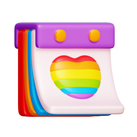 Pride Calendar  3D Icon
