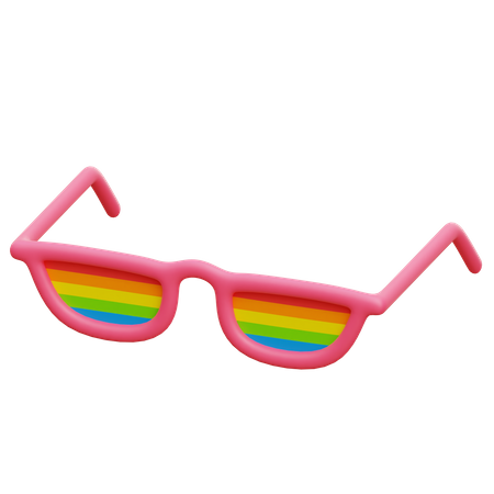 Pride Eyeglasses  3D Illustration