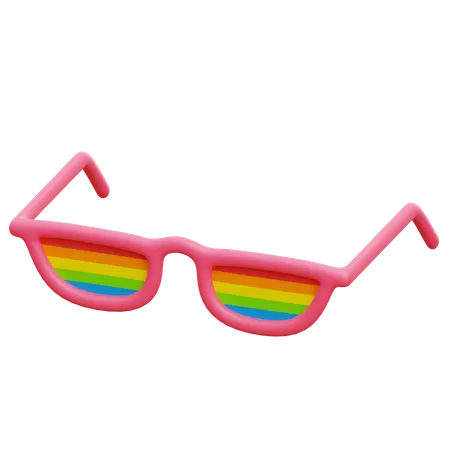 Pride Eyeglasses  3D Illustration