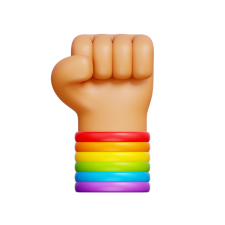 Pride Fist Hand  3D Icon