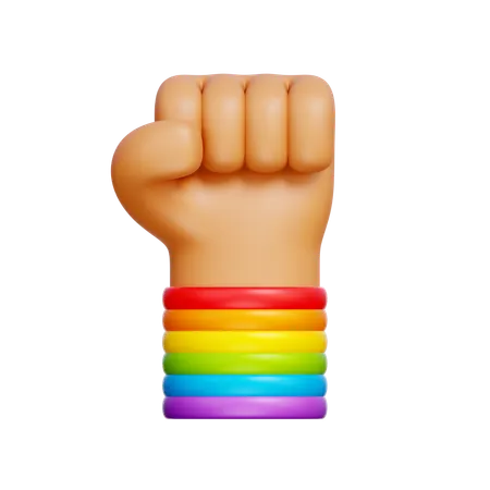 Pride Fist Hand  3D Icon