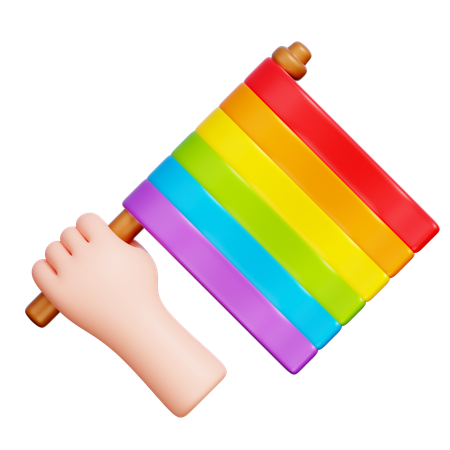 Pride Flag  3D Icon