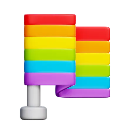 Pride Flag  3D Icon