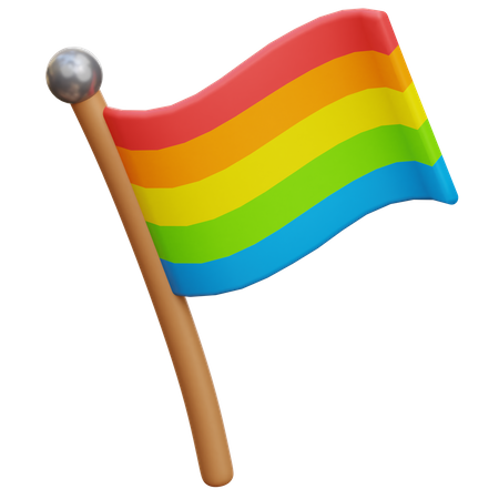 Pride Flag 3D Illustration