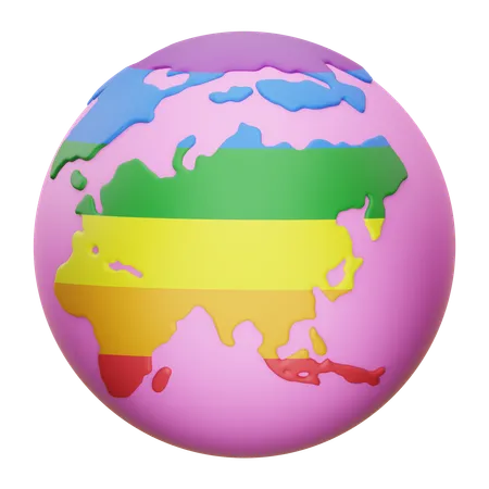 Pride Globe  3D Icon