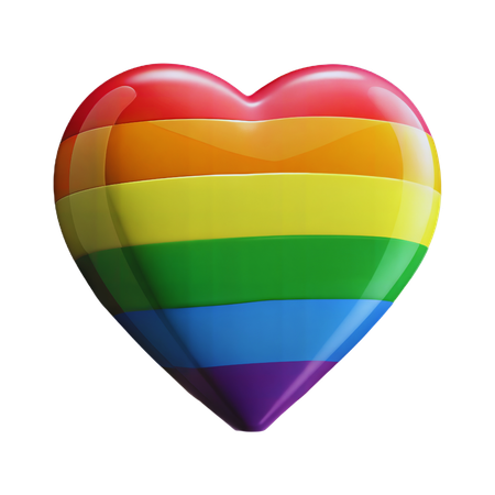 Pride Heart  3D Icon