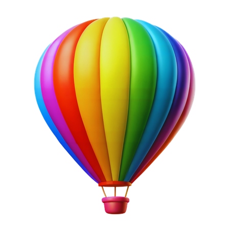 Pride Hot Air Balloon  3D Icon