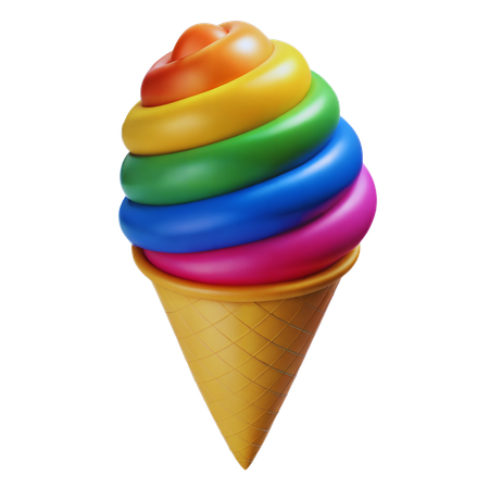 Pride Ice Cream  3D Icon