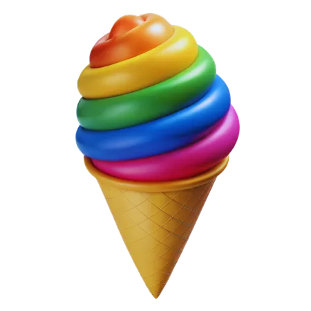 プライドアイスクリーム  3D Icon