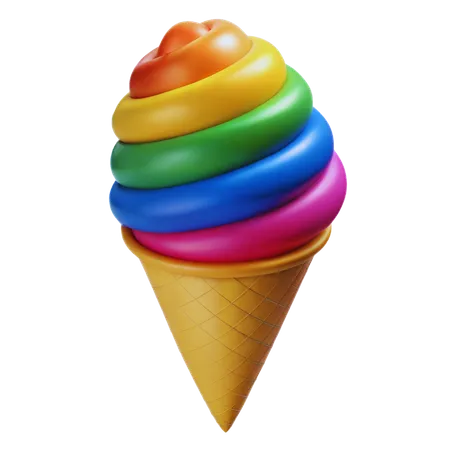 Pride Ice Cream  3D Icon