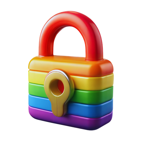 Pride Lock  3D Icon