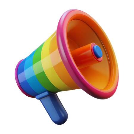 Pride Megaphone  3D Icon