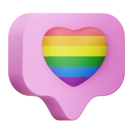 Pride message  3D Icon