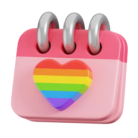 Pride Month Calendar  3D Icon