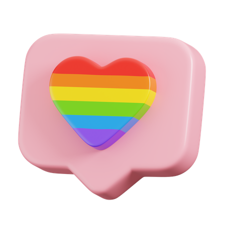 Pride month comment  3D Icon